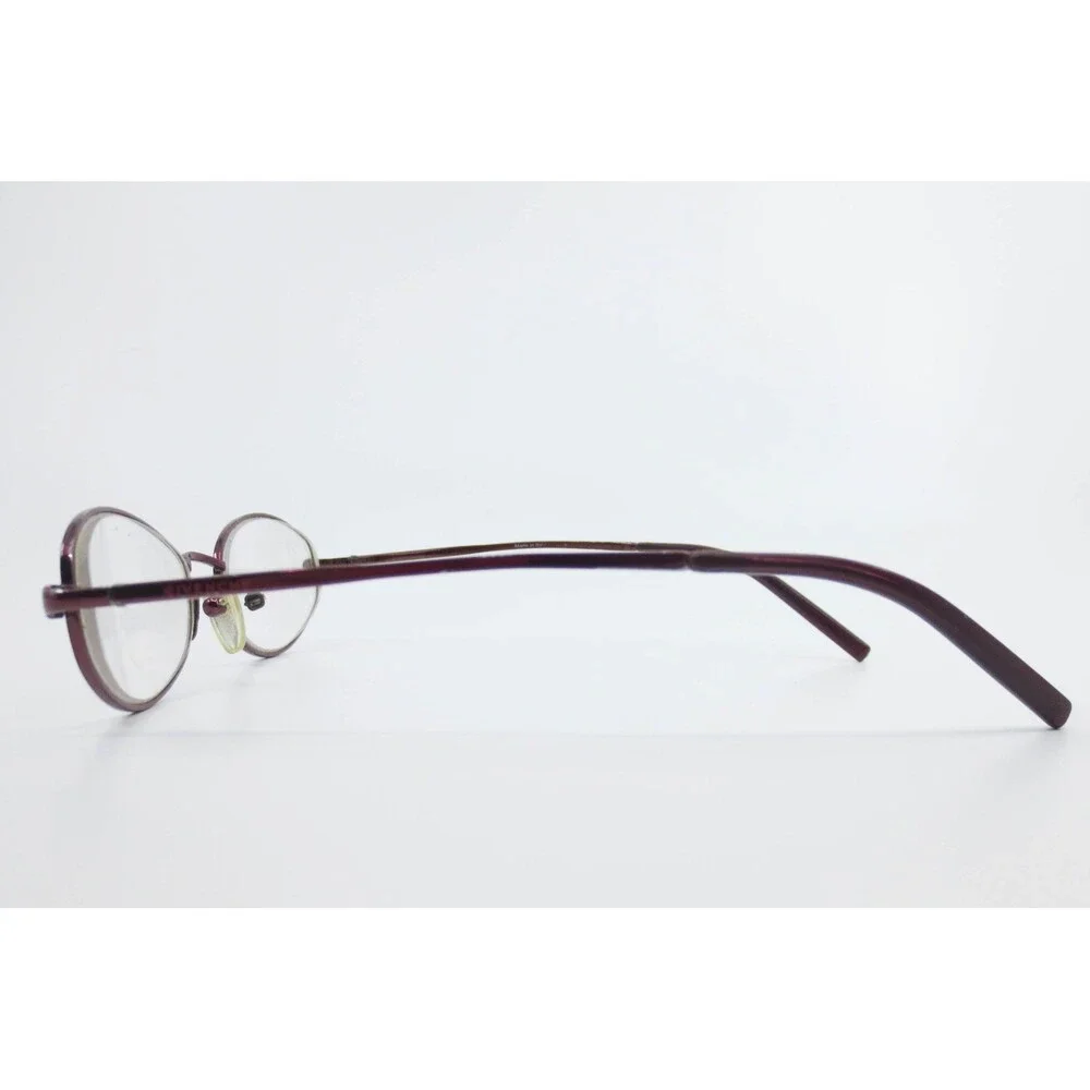 Givenchy VGV030 Oval Eyeglasses Burgundy Metal Frames Italy 50-17-135 Col A45